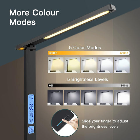 bedside lamp with USB charger

