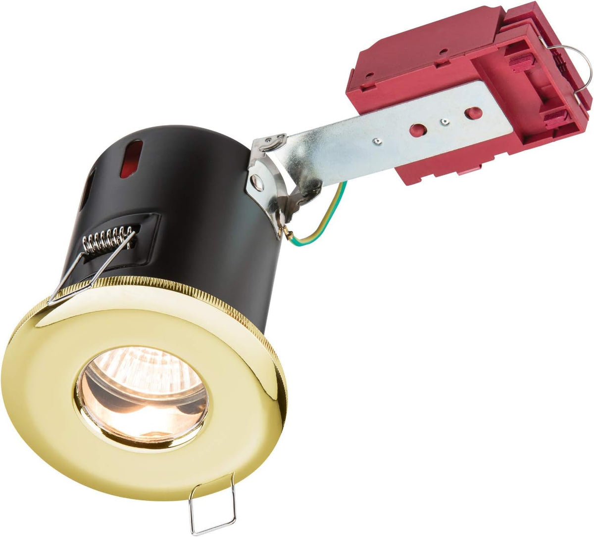 VFRSHGICB IP65 IC Fire Rated Shower Light, Metal, Brass, GU10, 230 V