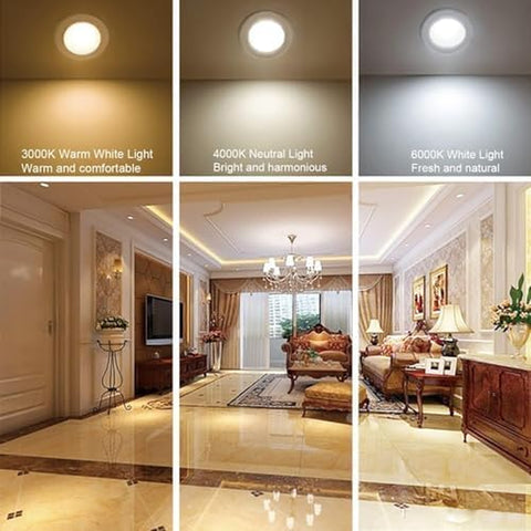 LED Downlights IP65 Waterproof Bathroom Spotlights 68-75Mm Cut Out | 4 Pack 5W GU10 3000K Class II Luminaire, Easy Install Black Recessed Ceiling Lights for Shower, Mains Powered
