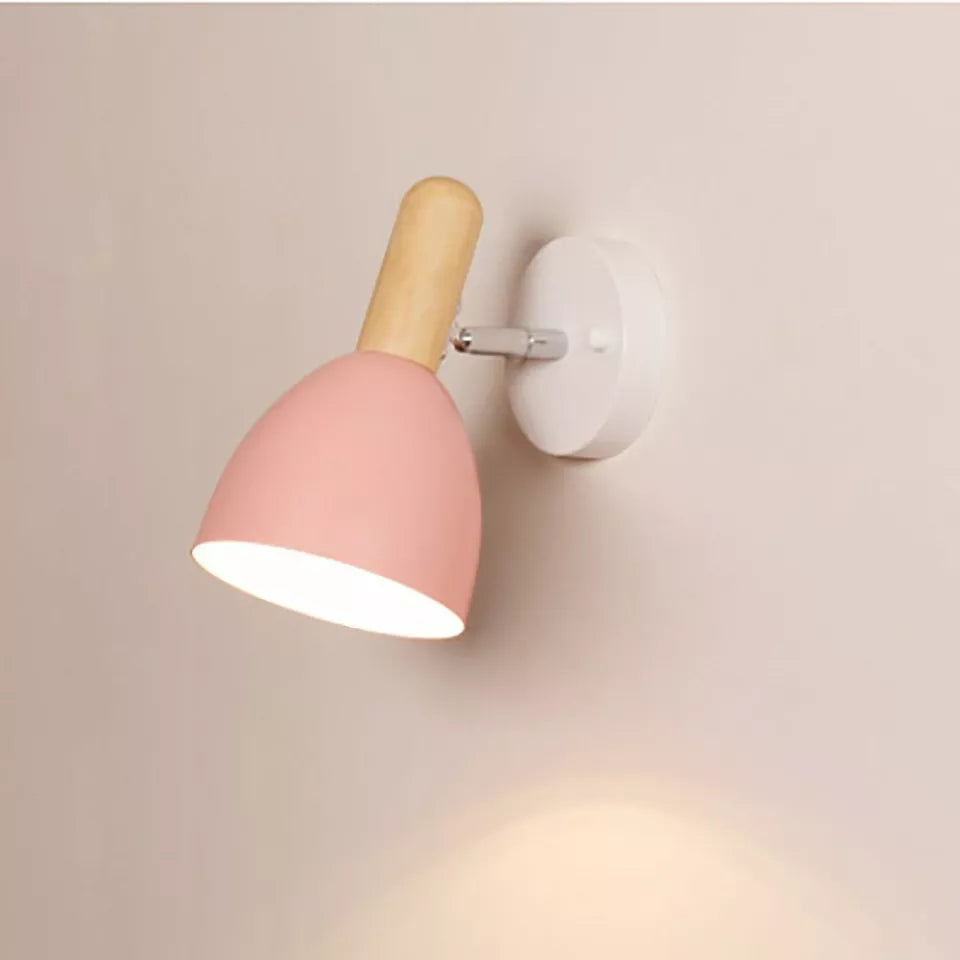 Adjustable Wood Vintage Wall Light 350° Rotatable