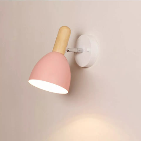 Adjustable Wood Vintage Wall Light 350° Rotatable