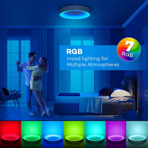 colour changing ceiling light fixture