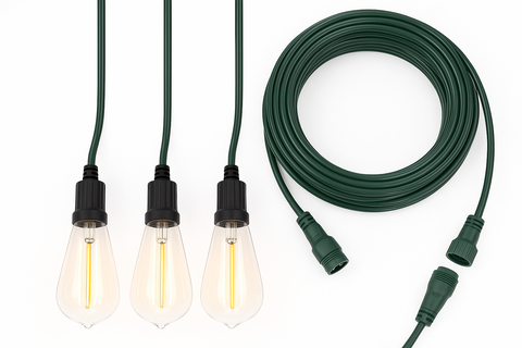 7.5M Outdoor Festoon Lights With 13 Shatterproof Bulb