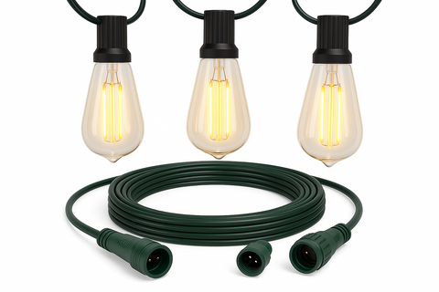 7.5M Outdoor Festoon Lights With 13 Shatterproof Bulb