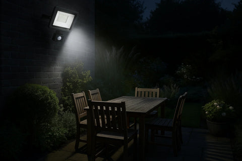 30W LED PIR Floodlight with Remote Control – 6500K Cold White