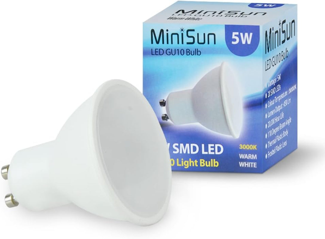 | Shower/Soffit Gloss White Recessed Ceiling Downlights | Bath Recessed Lighting, Home Décor & Improvement Essential | Includes Bulb [6500K Warm White] | Mains Wired