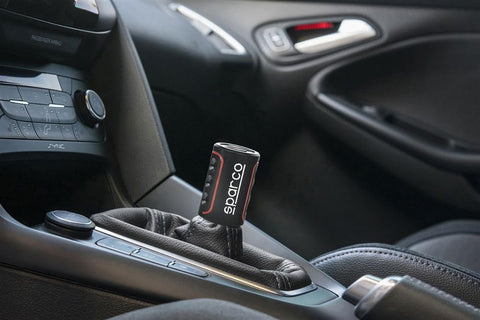 Sparco Lazio Black/Red Manual Gear Shift Knob – Universal Fit