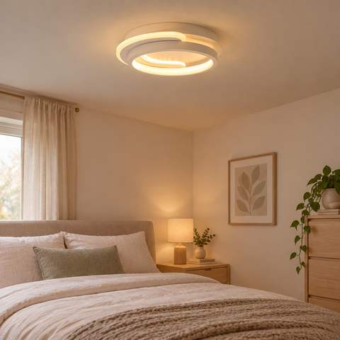Ceiling Lighting Modern Round Aluminum Ceiling Light 3-Color Dimming Led Small Ceiling Lamp Close To Ceiling Light Fixtures
