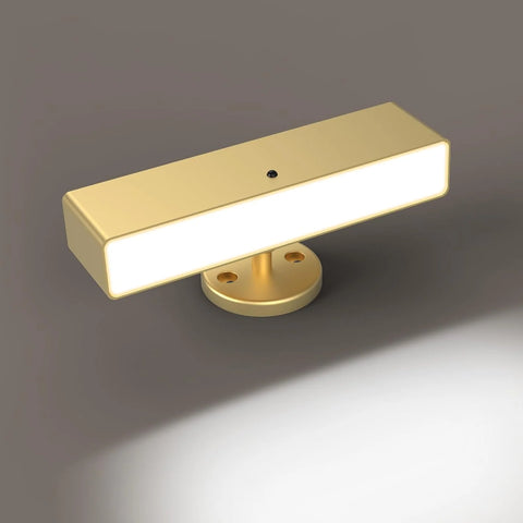Wireless Rechargeable Wall Light Battery Operated Indoor Lamp Gold