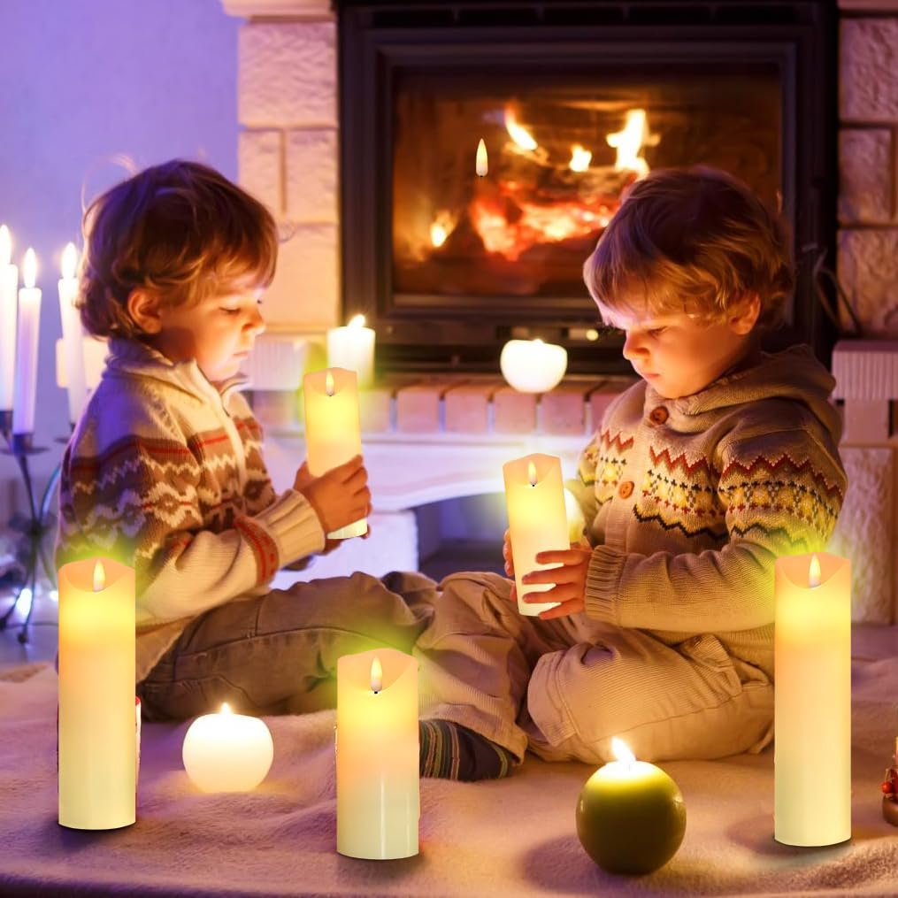 dancing flickering wick led candles