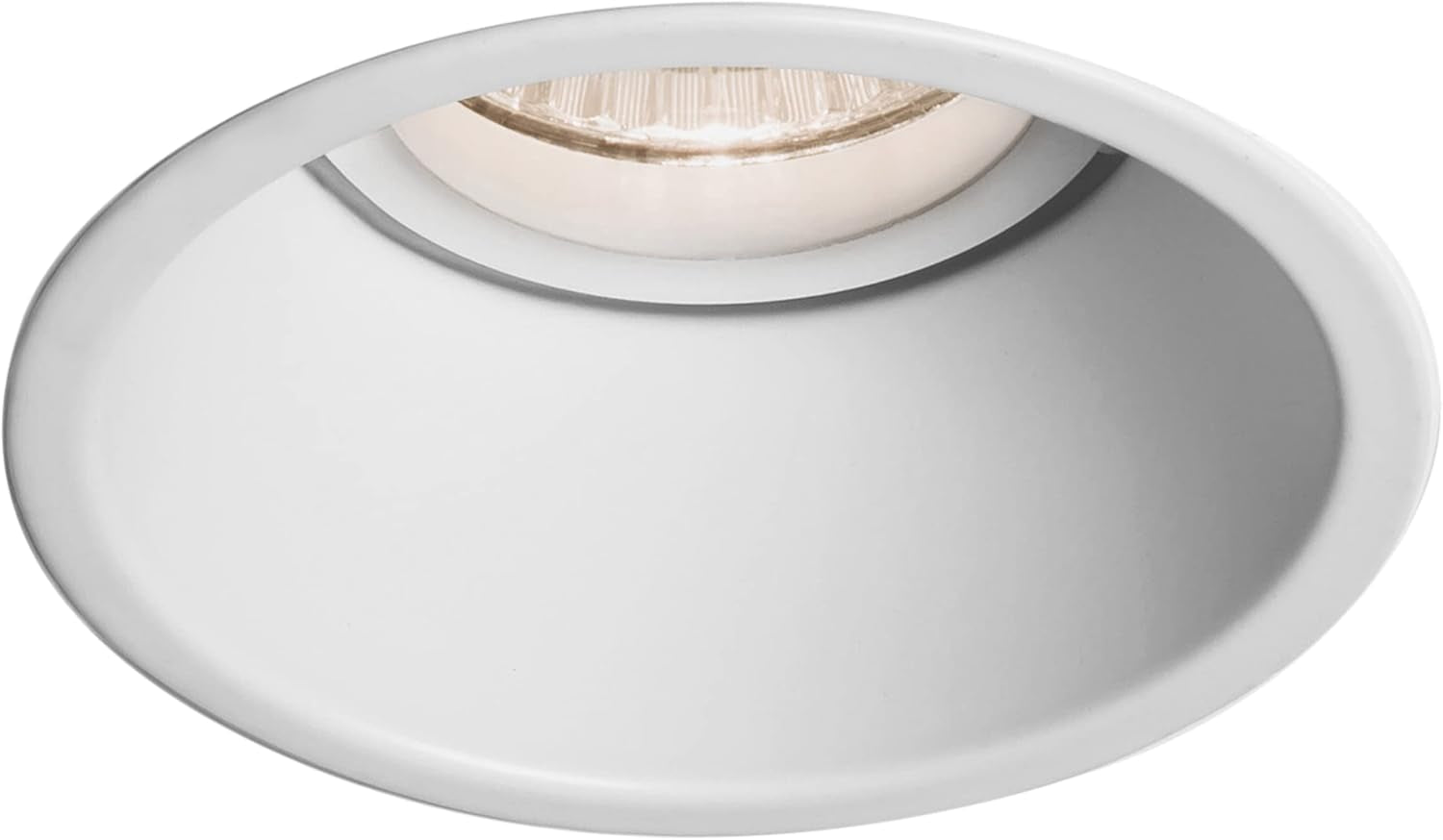 Minima round Fixed IP65 Bathroom Downlight - IP65 Rated - (Matt Black), GU10 Lamp, Designed in Britain - 1249017 - 3 Years Guarantee
