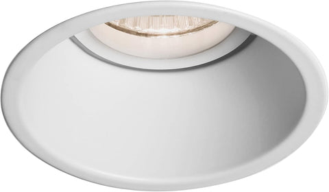 Minima round Fixed IP65 Bathroom Downlight - IP65 Rated - (Matt Black), GU10 Lamp, Designed in Britain - 1249017 - 3 Years Guarantee