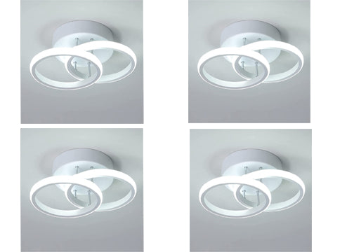 18W Modern LED Ceiling Light, Dual Circle