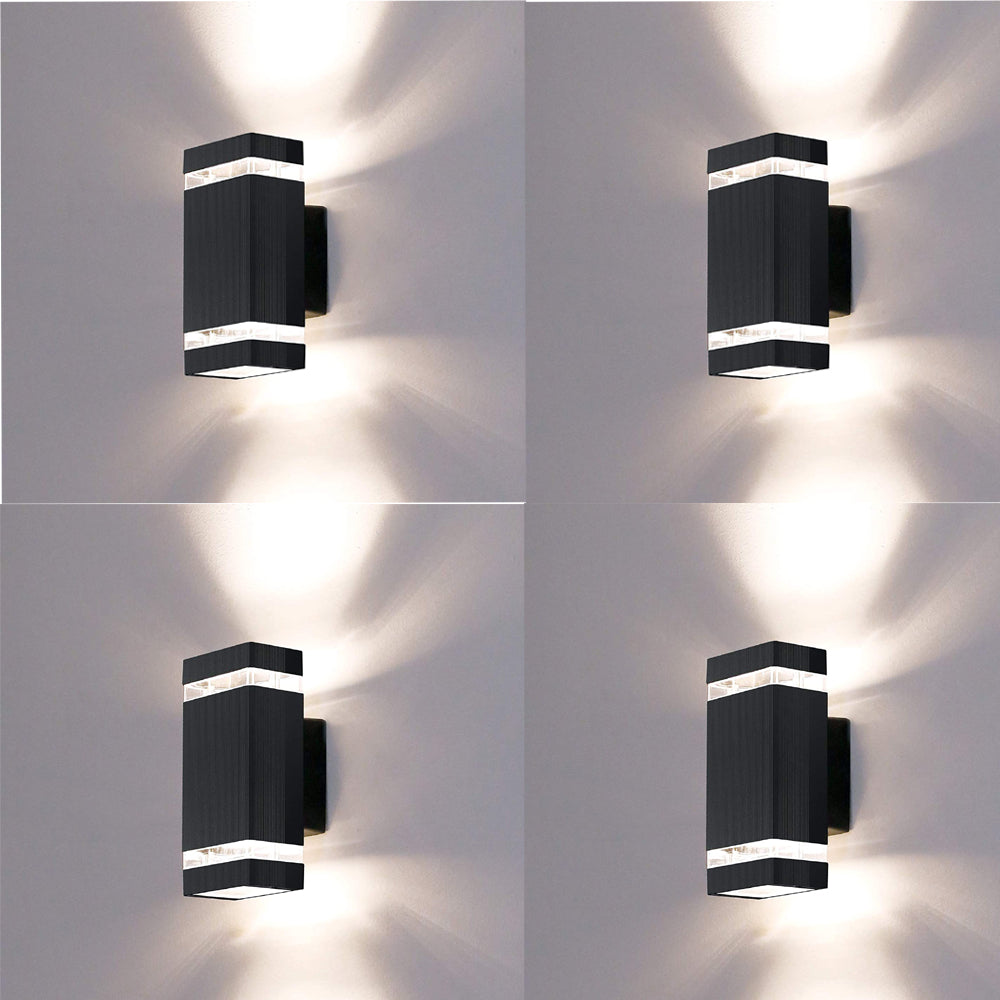 Outdoor Wall Lights Mains Powered, Up Down Outside Wall Lights IP65 Waterproof, LED Lighting Sconce Wall Mounted for House - thelights4u.com