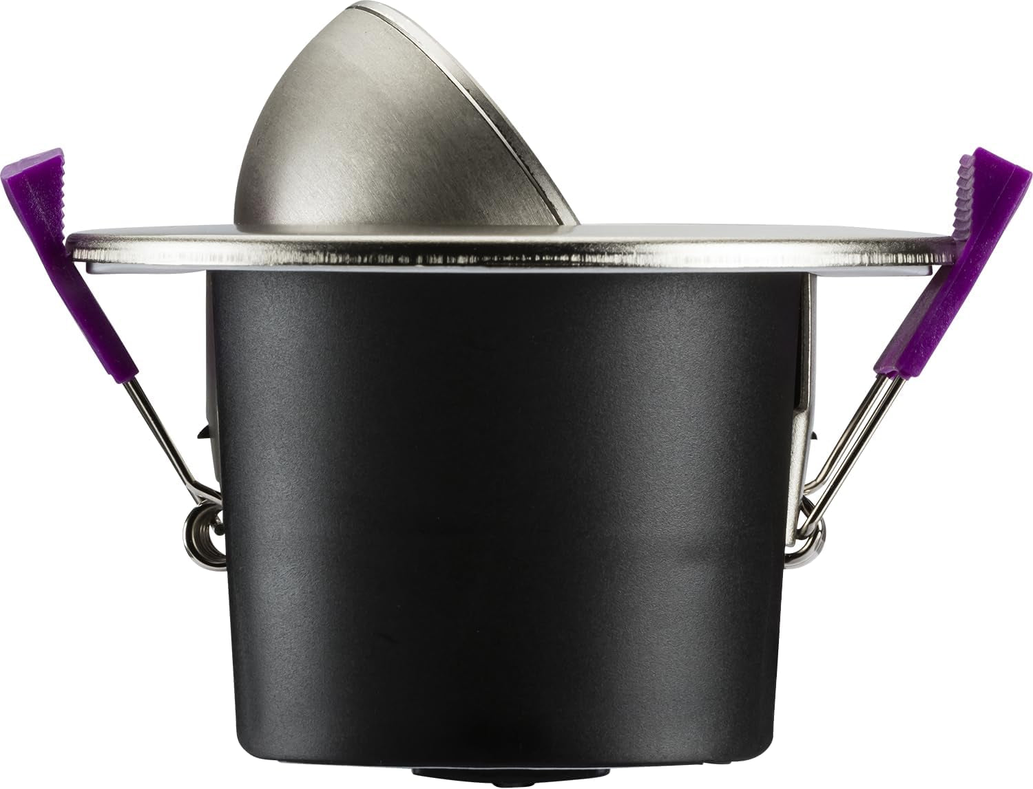 Spektroled Evo Tilt - Fire Rated IP65 Downlight with 2 X Wattage and 4 X CCT - Brushed Chrome