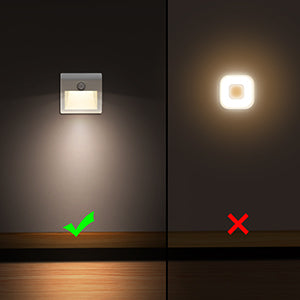 Easy peel-and-stick installation of motion sensor light

