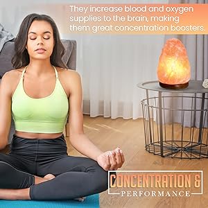 Himalayan Salt Lamp's packaging box with product details and branding.



