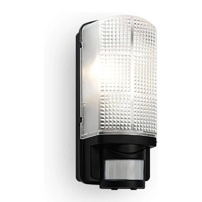 Black Outdoor PIR Motion Sensor Bulkhead Security Light