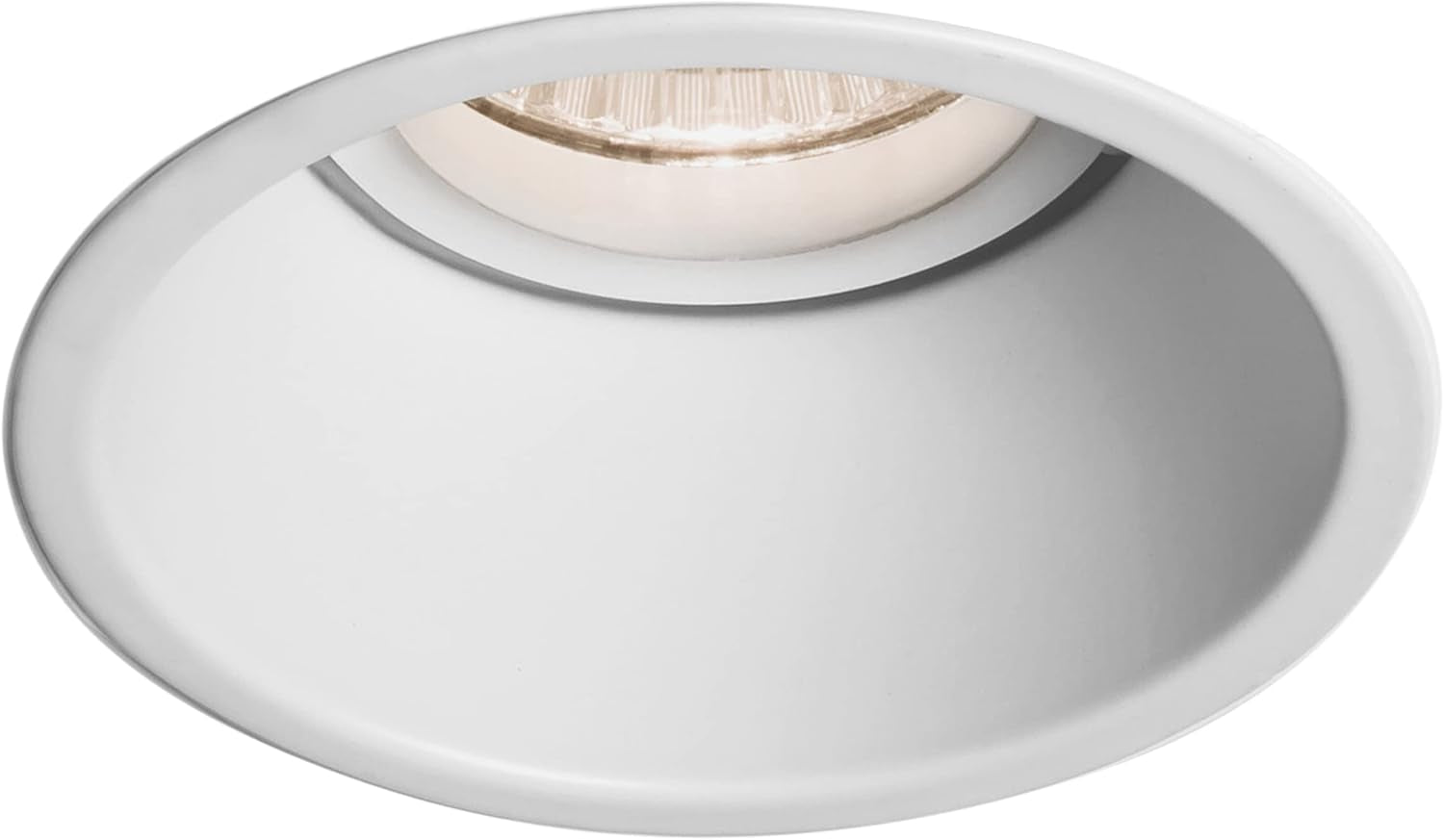 Minima round Fixed IP65 Bathroom Downlight - IP65 Rated - (Matt Black), GU10 Lamp, Designed in Britain - 1249017 - 3 Years Guarantee