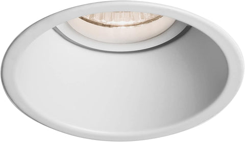 Minima round Fixed IP65 Bathroom Downlight - IP65 Rated - (Matt Black), GU10 Lamp, Designed in Britain - 1249017 - 3 Years Guarantee