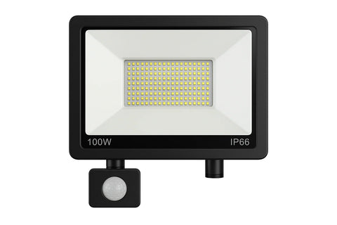 30W LED PIR Floodlight with Remote Control – 6500K Cold White