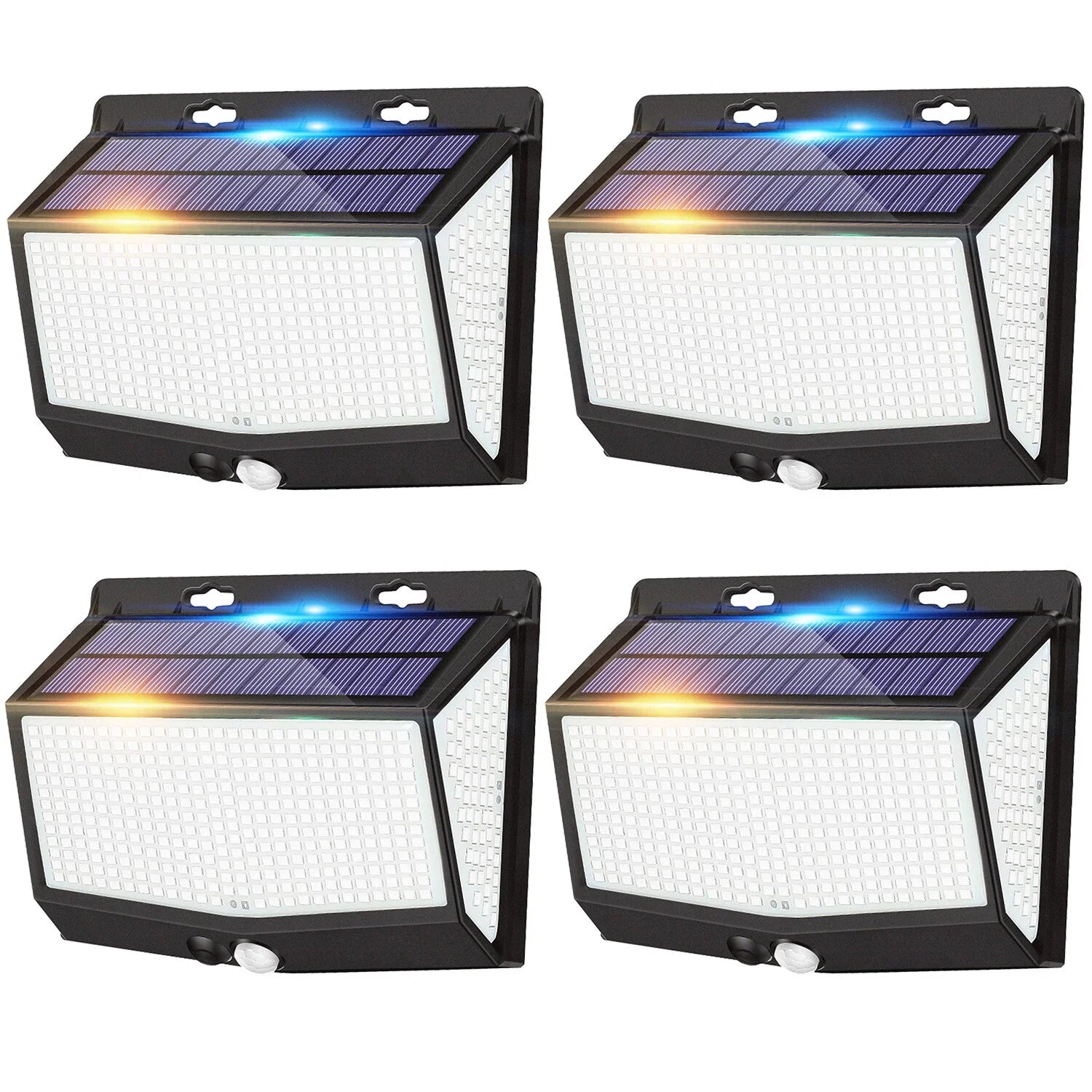 468 LED Solar Motion Sensor Security Light 3000LM Outdoor Waterproof Wall Lamp