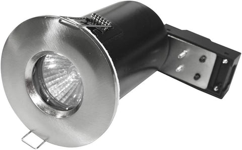 LED Fire Rated Bathroom Shower Downlight Can GU10 Recessed Ceiling down Light Spotlight IP65 Polished Chrome