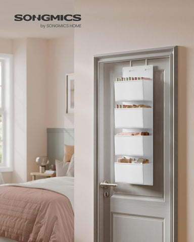 Over-Door Storage Organiser, Wardrobe Storage, 4 Pockets