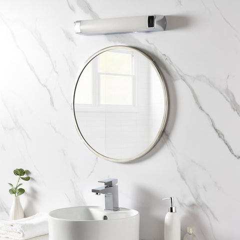 Saxby Jude CCT 8W IP44 Shaver Light for Bathroom, Wall-Mounted Vanity Mirror Light