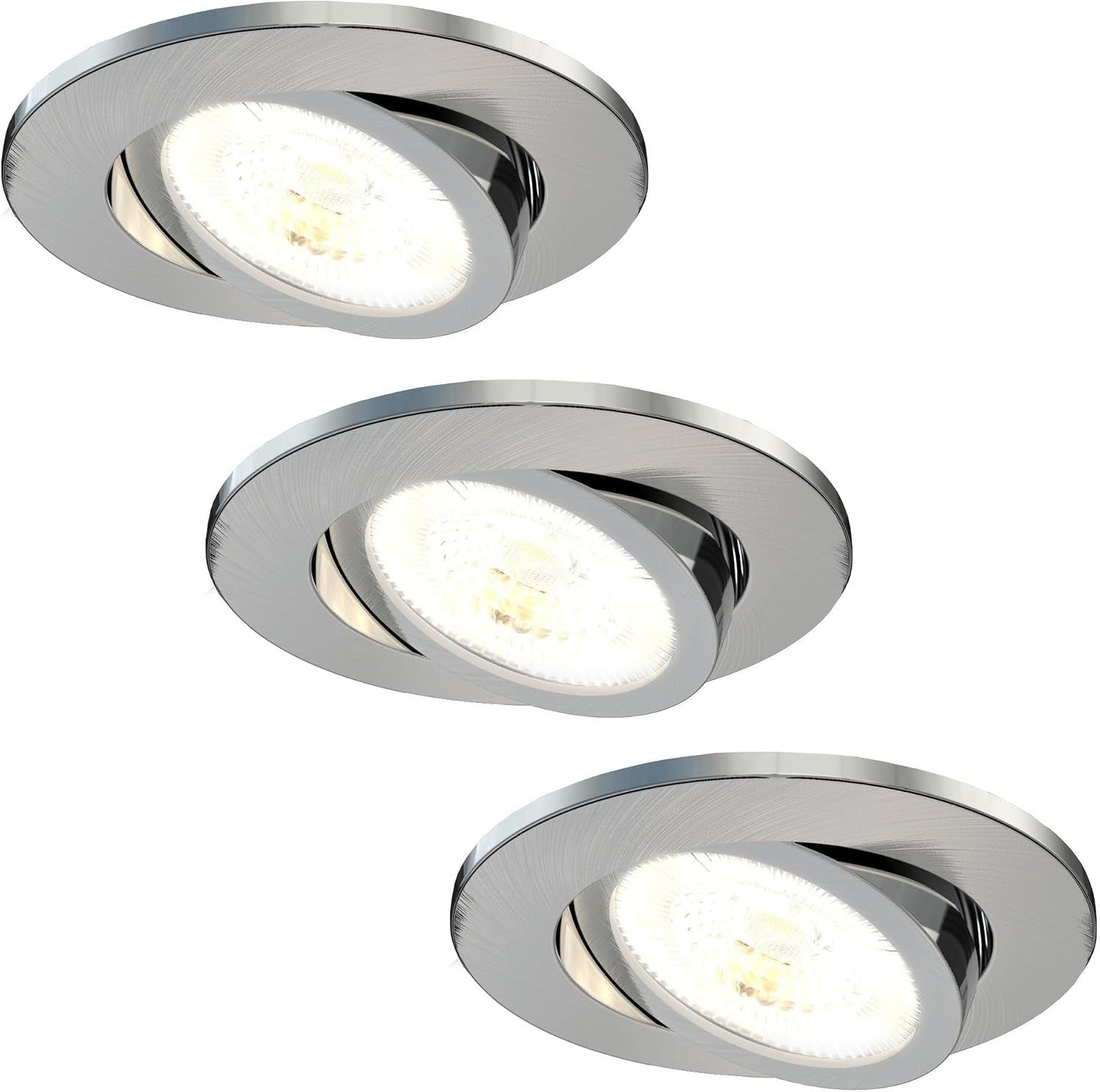 6-Pack LED Downlight White 5W CCT Waterproof IP65 Dimmable | Cutout Size Ø75Mm; Waterproof for Bathroom Shower Zone and Damp Indoor Areas