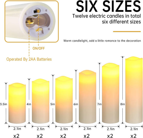 flameless candles for fireplace decor