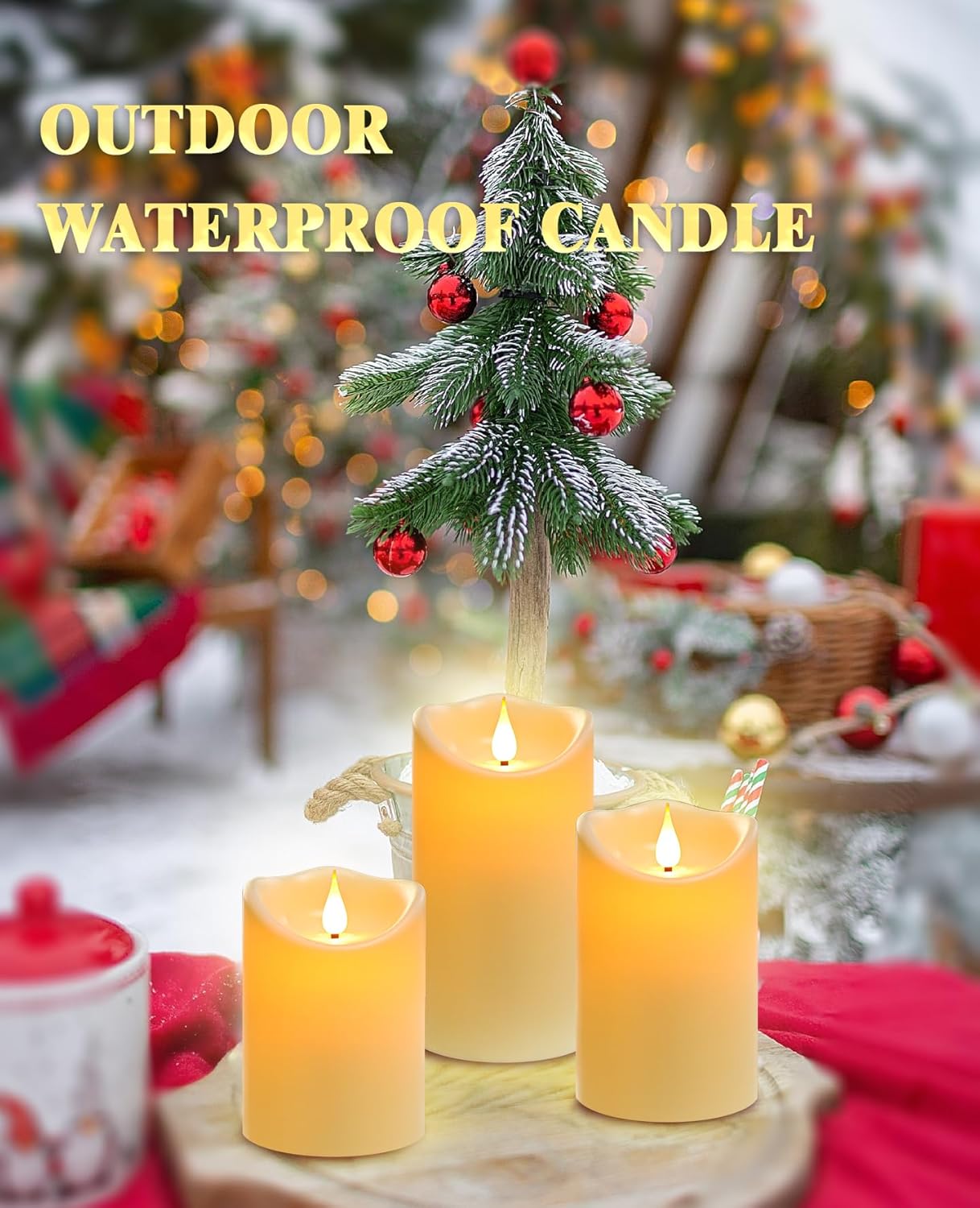 flameless candles with timer function