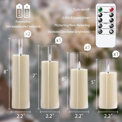 flameless candles with timer function