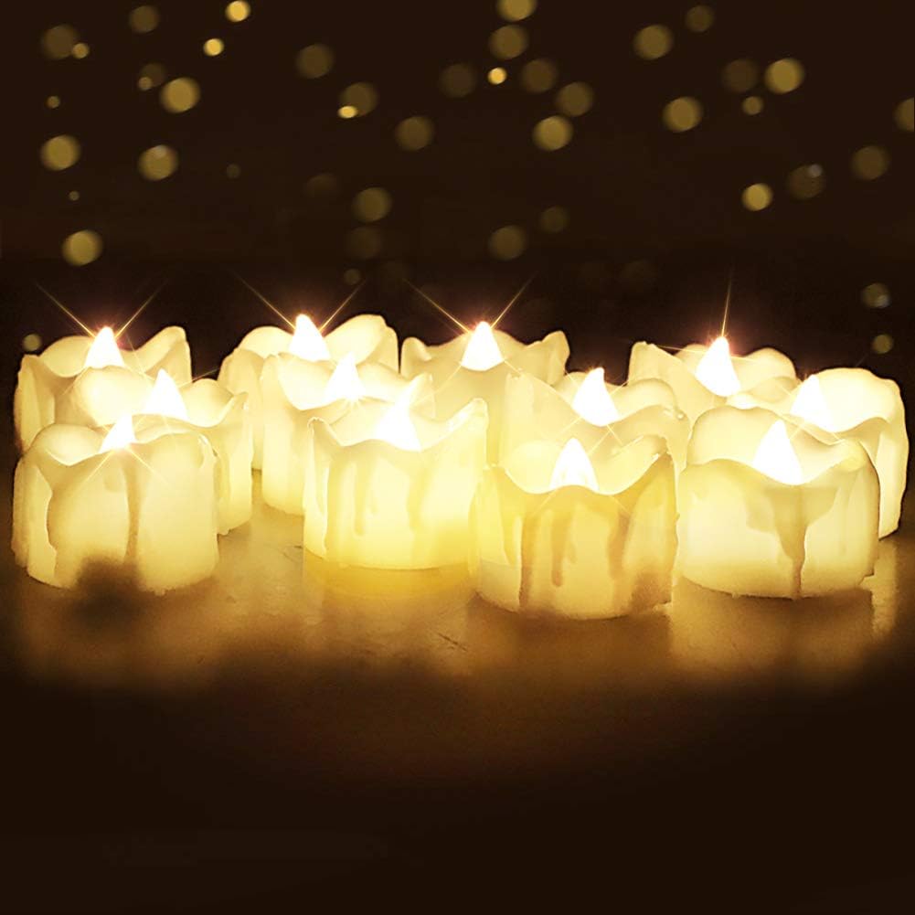 flameless led tea lights set of 12