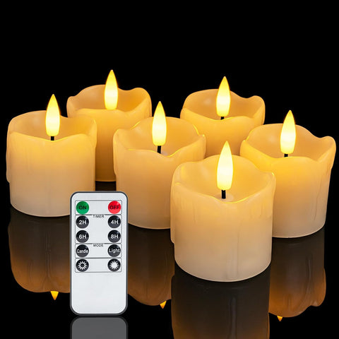 flameless led votive candles set of 6