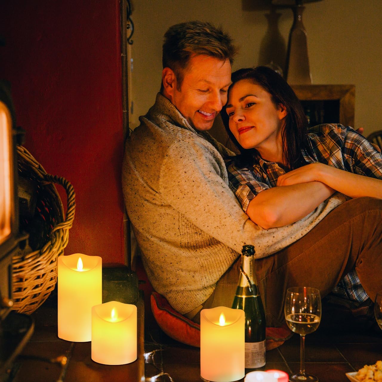 flashing led candles for outdoor decor