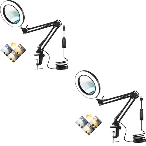 LED light providing bright illumination for crafting projects.


