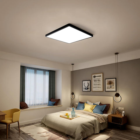 Flush mount 28W LED square light for home interiors

