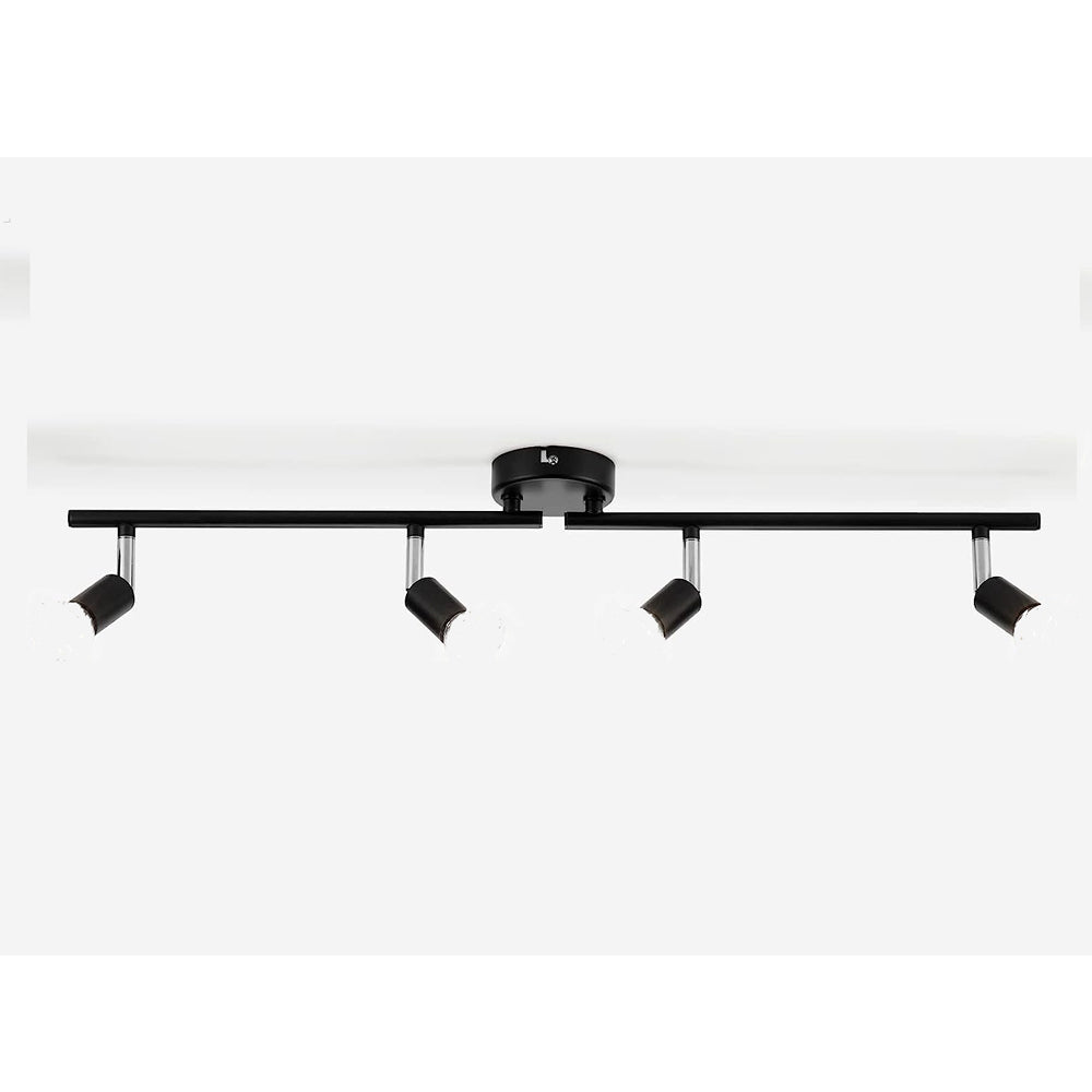 LED Spotlight Fittings for Ceiling, 4 Way Rotatable Kitchen Ceiling Spot Light Bar, Flexible Ceiling Light for Living Room, Bedroom
