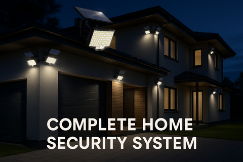 LED Motion Sensor Solar Powered  Security Light – 3 Modes, Waterproof