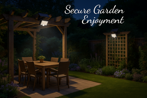 LED Motion Sensor Solar Powered  Security Light – 3 Modes, Waterproof