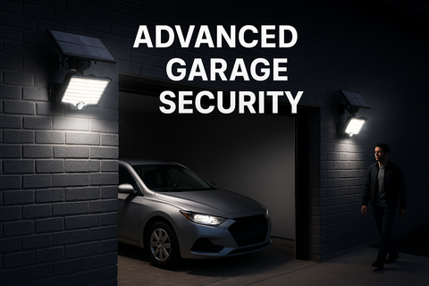 LED Motion Sensor Solar Powered  Security Light – 3 Modes, Waterproof