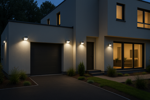 Aluminum Motion Sensor LED Solar Security Light