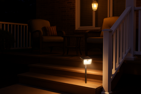 Solar Security Outdoor Motion Sensor Lights – Dual Colour Garden Light