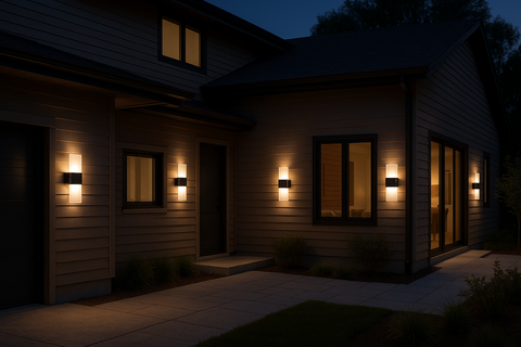 LED Dual White Outdoor Wall Light – Up & Down IP65 Exterior Light