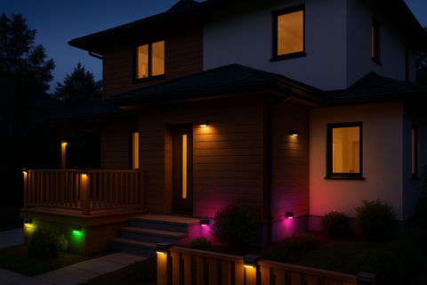 LED Solar Powered Fence Wall Lights – Outdoor Waterproof Lighting