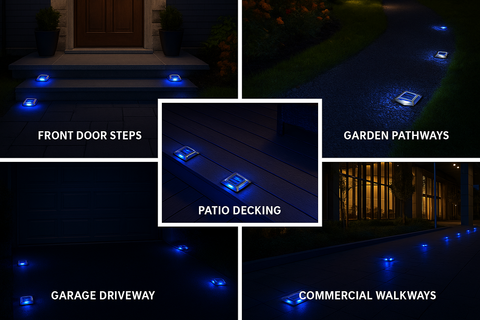 LED Outdoor Solar Deck Lights – 8-Pack Waterproof Fence