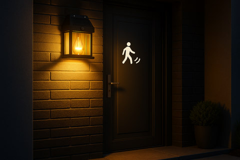 3-Mode Solar Wall Motion Sensor Security Lights Outdoor