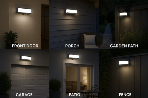 LED Solar Powered Motion Sensor Security Light