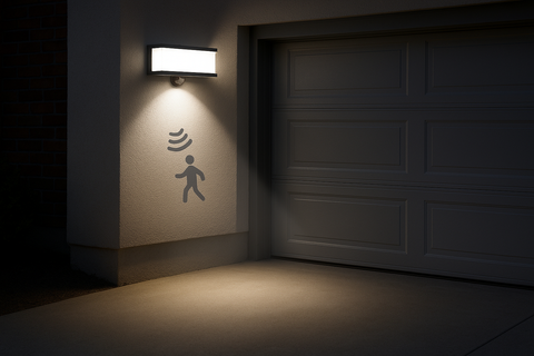LED Solar Powered Motion Sensor Security Light
